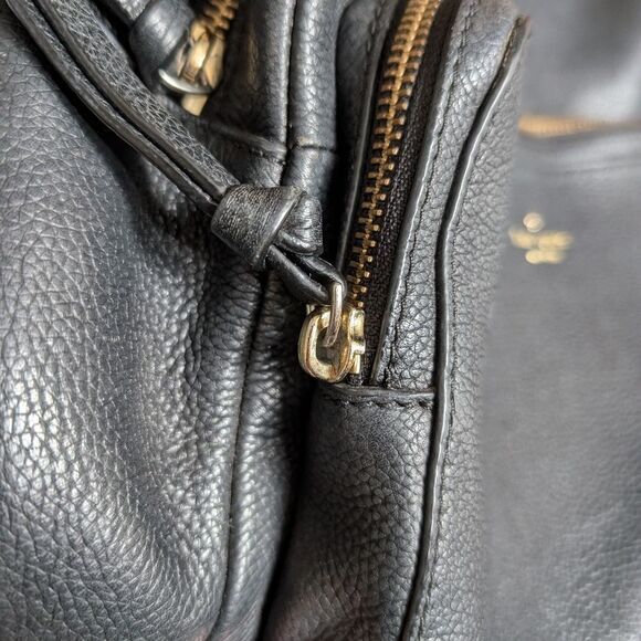 Kate Spade Larchmont Avenue Black Pebbled Leather Backpack - Picture 13 of 13